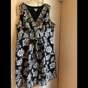 Beautiful black and white dress